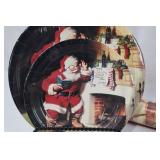 Coca-Cola Christmas Gift Wrap, Plates, Cards & Pen Mixed Lot