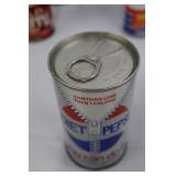 Mixed Lot of 9 Vintage Soda Cans - Pepsi, Diet Pepsi & Canada Dry