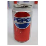 Mixed Lot of 9 Vintage Soda Cans - Pepsi, Diet Pepsi & Canada Dry