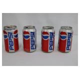 Mixed Lot of 9 Vintage Soda Cans - Pepsi, Diet Pepsi & Canada Dry