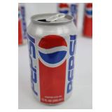 Mixed Lot of 9 Vintage Soda Cans - Pepsi, Diet Pepsi & Canada Dry