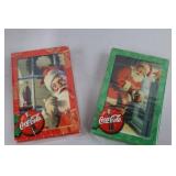 Coca-Cola Santa Playing Card Collection With Tins & Tray