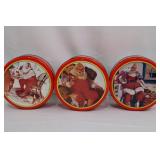 Coca-Cola Santa Playing Card Collection With Tins & Tray