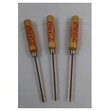 Coca-Cola Ice Picks (Lot of 3)