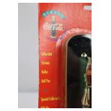 Coca-Cola Collectible Roller Ball Pen Gift Tin with Holiday Card Sets