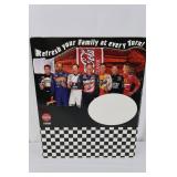 Coca-Cola Classic Nascar Cardboard Advertising Sign w/Dale Earnhart #3