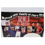 Coca-Cola Classic Nascar Cardboard Advertising Sign w/Dale Earnhart #3