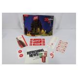 Coca-Cola Advertising Ephemera Group With 1991 Annual Report
