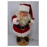1991 Coca-Cola Animated Shhh! Santa Figure 25 in H No Box