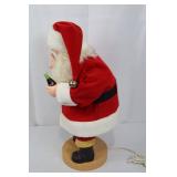 1991 Coca-Cola Animated Shhh! Santa Figure 25 in H No Box