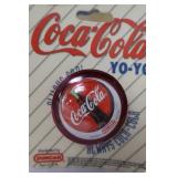Coca-Cola Collectibles Lot of 5: Price Guide, Cards, Duncan Yo-Yo, Shoulder Pads & 2001 Calendar