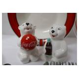 Coca-Cola Tableware Set, Plates, Bowls, Utensils & Salt & Pepper (Lot of 18)