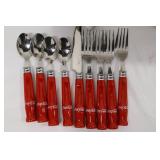 Coca-Cola Tableware Set, Plates, Bowls, Utensils & Salt & Pepper (Lot of 18)