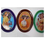 Coca-Cola Advertising Tray Set of 5 Vintage Poster Reproductions