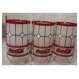 Coca-Cola Retro Tin, Bottle Opener, Coasters & Frosted Glasses Set (11 Pieces)