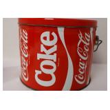 Coca-Cola Retro Tin, Bottle Opener, Coasters & Frosted Glasses Set (11 Pieces)