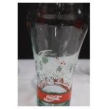 Coca-Cola Holiday Glasses Set With Crate (Lot of 7)