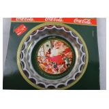 Coca-Cola Christmas Tray & Ornament Lot of 5
