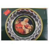Coca-Cola Christmas Tray & Ornament Lot of 5