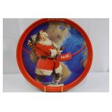 Coca-Cola Christmas Tray & Ornament Lot of 5