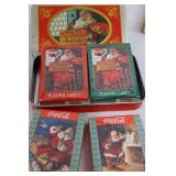 Coca-Cola Action Bank & Nostalgia Playing Cards Mixed Lot