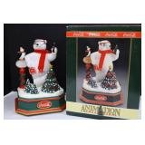 Coca-Cola Musical Animated Lighted Polar Bear 12 Inch Figure With Box