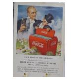 Mixed Lot Coca-Cola Advertising Prints, Calendars, Cards & Score Pad