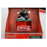 Coca-Cola Blown Glass Ornament Set of 4 (Lot of 4)