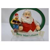Coca-Cola Trim-A-Tree Santa Ornament Lot of 5