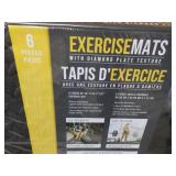 6 pc Exerciser Mats 24 x 24 x 1/2"...
