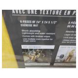 6 pc Exerciser Mats 24 x 24 x 1/2"...