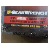 Gear Wrench 10 pc Metric Stubby Fix...