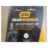 Gear Wrench 8 pc SAE Deep Sockets...