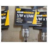 3 Gear Wrench 3/8F x 1/4M Adapters...