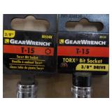 6 Gear Wrench 3/8" T-15 Torx Bill S...