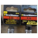 6 Gear Wrench 3/8" T-15 Torx Bill S...