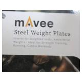 Set of 8 Mavee Steel Weight Exercis...