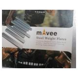 Set of 8 Mavee Steel Weight Exercis...