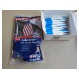2 1/2 ft x 4 ft Flag and Pens...