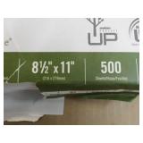 500 Sheets White 8 1/2 x 11" Boise ...
