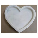 Marble Heart Tray 8 x 8"...
