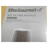 Elite Gourmet 4 qt Oil Free Air Fry...