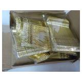 Gold Plastic Silverware...