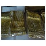 Gold Plastic Silverware...