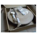 Wood Cake Stand with Accessories...