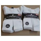 12 pair Wear Proof White Athletic S...