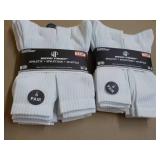 12 pair Wear Proof White Athletic S...