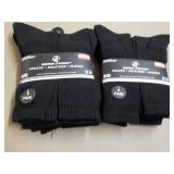 12 pair Wear Proof Black Athletic S...