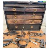 vintage tool chest  micrometer