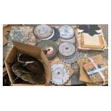 saw blades and misc parts